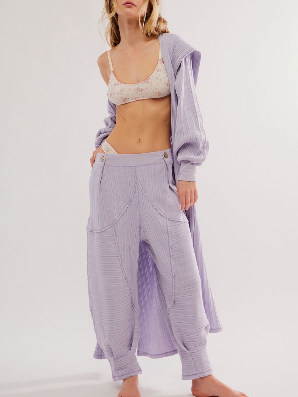 Free People Lavender Good Feels Joggers M